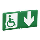 Legrand - Etiquette évacuation repositionnable, recyclable personne mobilité reduite