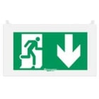 Legrand - Plaque signalisation réglementaire Arcor - picto sortie en dessous