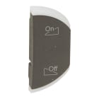 Legrand - Enjoliveur simple Céliane éclairage et diffusion sonore montage droite -graphite