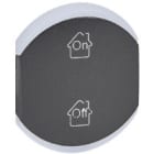 Legrand - Enjoliveur double Céliane marquages GEN , ON et OFF - graphite