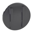Legrand - Enjoliveur étroit Céliane double interrupteur, va-et-vient, poussoir - graphite