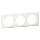 Legrand - Plaque Céliane Laqué 3 postes - finition Blanc