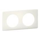 Legrand - Plaque Céliane Poudré 2 postes - finition Craie