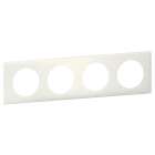 Legrand - Plaque Céliane Poudré 4 postes - finition Craie