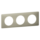 Legrand - Plaque Céliane Poudré 3 postes - finition Argile