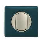 Legrand - Plaque Céliane 1 poste finition Bleu Vert