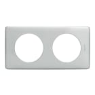 Legrand - Plaque Céliane 2 postes finition Alu Naturel