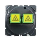 Legrand - Prise optique Céliane avec 2 traversées SC/APC simplex avec volet de protection