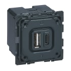Legrand - Prise double USB Céliane Type-A et Type-C 3A 15W