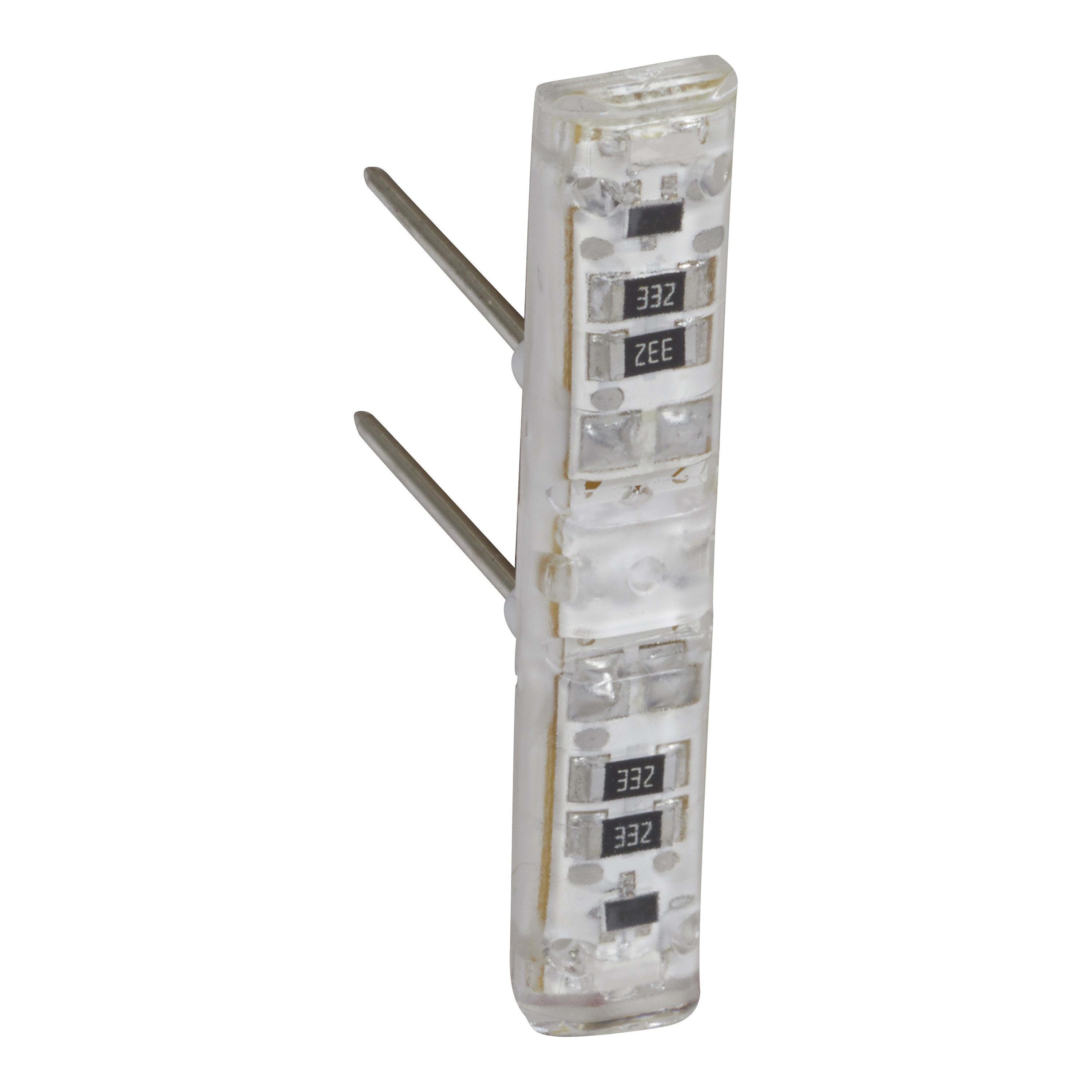 Legrand - Voyant lum 12V, 24V ou 48V Easy-Led brochable à LEDs blanches pour méca Mosaic