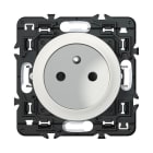 Legrand - Prise de courant 2P+T Céliane 16A avec enjoliveur blanc et support