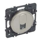 Legrand - Prise RJ45 catégorie5e FTP Céliane avec enjoliveur titane et support