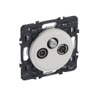 Legrand - Prise TV RD SAT Céliane avec enjoliveur blanc et support