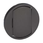 Legrand - Enjoliveur large Céliane interrupteur, va-et-vient ou poussoir Soft - graphite