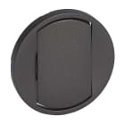 Legrand - Enjoliveur large Céliane interrupteur, va-et-vient ou poussoir Soft - graphite