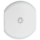 Legrand - Enjoliveur double Céliane éclairage 1 pictogramme - blanc