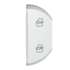 Legrand - Enjoliveur simple Céliane marquages GEN , ON et OFF montage droite - blanc