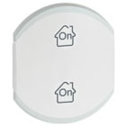 Legrand - Enjoliveur double Céliane marquages GEN , ON et OFF - blanc