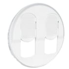 Legrand - Enjoliveur Céliane pour prise double RJ45 - Blanc