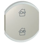 Legrand - Enjoliveur double Céliane marquages GEN , ON et OFF - titane