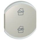 Legrand - Enjoliveur double Céliane marquages GEN , ON et OFF - titane