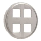 Legrand - Enjoliveur Céliane pour prise quadruple pour réseau Optimum auto - titane