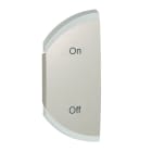 Legrand - Enjoliveur simple Céliane marquage ON et OFF montage gauche - titane
