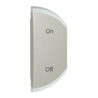 Legrand - Enjoliveur simple Céliane marquage ON et OFF montage droite - titane