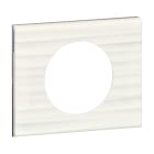Legrand - Plaque Céliane Matières 1 poste - finition Corian® Cannelé