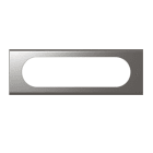 Legrand - Plaque de finition à clipser Céliane Matières 6 à 8 modules - Inox Brossé