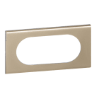 Legrand - Plaque de finition à clipser Céliane Matières 4 à 5 modules - Nickel Velours