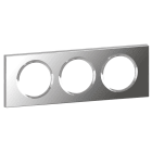 Legrand - Plaque Céliane Matières 3 postes - finition Verre Miroir