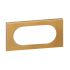 Legrand - Plaque Céliane Matières 4 à 5 modules - finition Bronze Doré