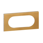 Legrand - Plaque de finition à clipser Céliane Matières 4 à 5 modules - Bronze Doré