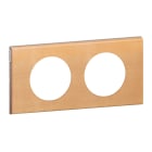Legrand - Plaque Céliane Matières 2 postes - finition Erable