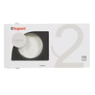 Legrand - Plaque Céliane Matières 2 postes - finition Ardoise