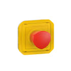 Legrand - Coup de poing d'urgence déverrouillage 1/4 tour Plexo composable jaune