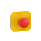 Legrand - Coup de poing d'urgence deverrouillage 1-4 tour Plexo composable jaune