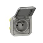 Legrand - Prise de courant 2P+T Plexo composable gris