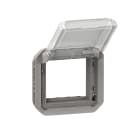 Legrand - Adaptateur Plexo à volet transparent pour Mosaic - composable gris