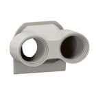 Legrand - Embout presse-étoupe Plexo 2 entrées ISO20 gris