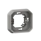 Legrand - Support plaque encastré 1 poste Plexo gris