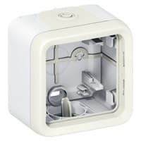 Plexo Boitier 1 poste saillie Blanc - 069689L Plexo Boitier 1 poste saillie Blanc - 069689L