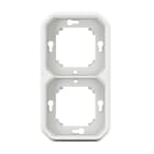 Legrand - Support plaque encastré 2 postes montage horizontal/vertical Plexo blanc