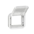 Legrand - Adaptateur Plexo à volet transparent pour Mosaic - composable blanc