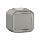 Legrand - Plexo commande simple réversible va-et-vient ou poussoir - Gris - saillie