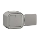 Legrand - Transformeur réversible Plexo complet saillie gris