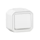Legrand - Poussoir NO lumineux Plexo complet saillie blanc