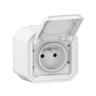 Legrand - Prise de courant 2P+T Plexo complet saillie blanc