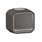 Legrand - Poussoir NO lumineux Plexo complet saillie anthracite